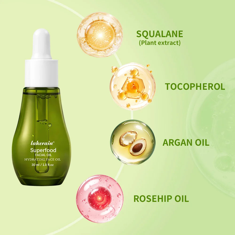 Hydrating Facial Oil Smoothes Lightweight Skin Care Improves Skin Texture Nourishing Serum Non-Greasy Essence For All Skin Types Oasis Select