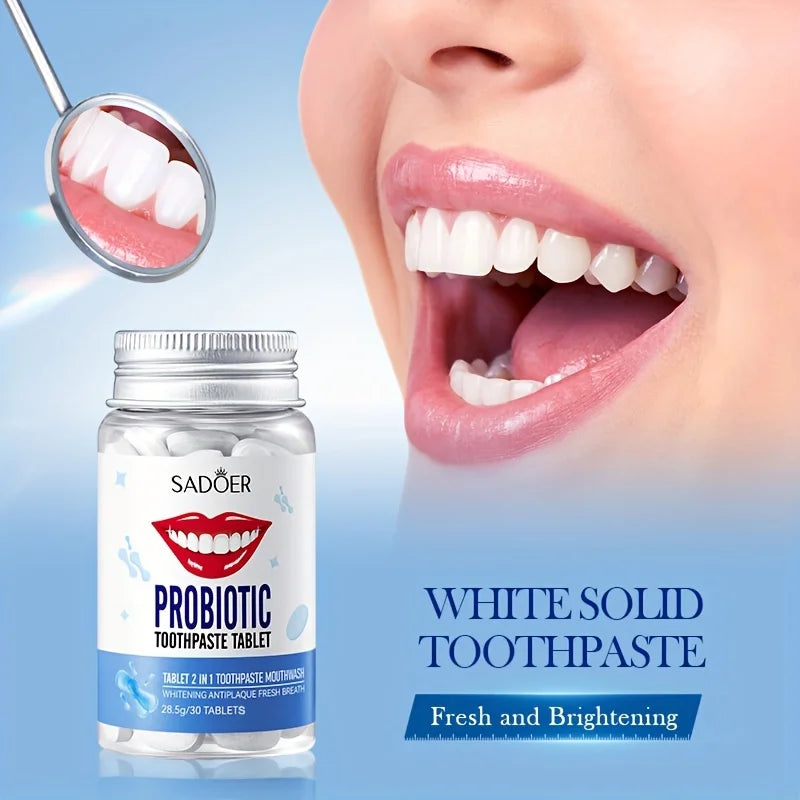 Probiotic Solid Toothpaste – Fresh Breath & Deep Clean 28.5g Solid Toothpaste Oasis Select
