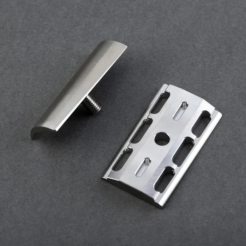 Yaqi SLOPE 316 Stainless Steel Slant Safety Razor Head with A 0.90mm Blade Gap Razor Head's 43mm Length and 24.6mm Width Oasis Select