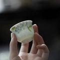 Green Blue Wind Chime Jade Tea Cup Hand-painted Ceramic Tea Cup Single Cup Oasis Select Jade Tea Cup