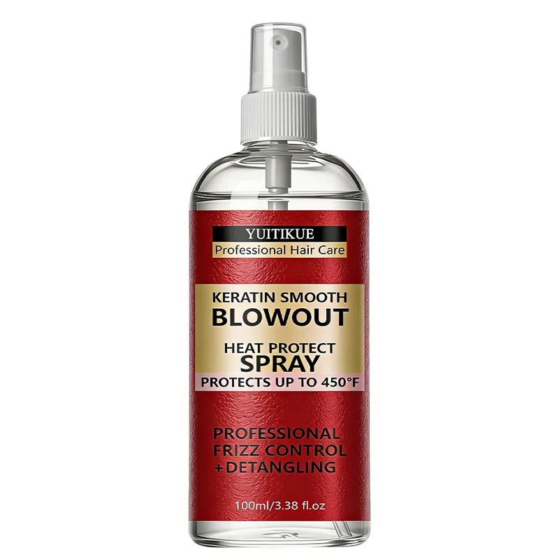 YUITIKUE Keratin Heat Protect Spray – 450°F Frizz Control
