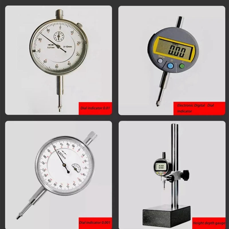 6Pcs Dial Indicator Extension Stem Rod Set M2.5 Thread,10-100Mm Extend Rod,Measurement For Dial & Digital Indicators Oasis Select