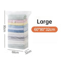 Reusable Compression Empty Bag Sealer Clothes Travel Packing Organizer Vacuum Large Plastic Storage Bags Storing Clothes Blanket Oasis Select 1pc
