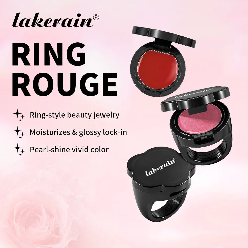 Ring Lipstick For Lip And Cheek Woman Makeup Unique Design Beauty Jewelry Moisturize Nourish Fashion Cosmetics Oasis Select
