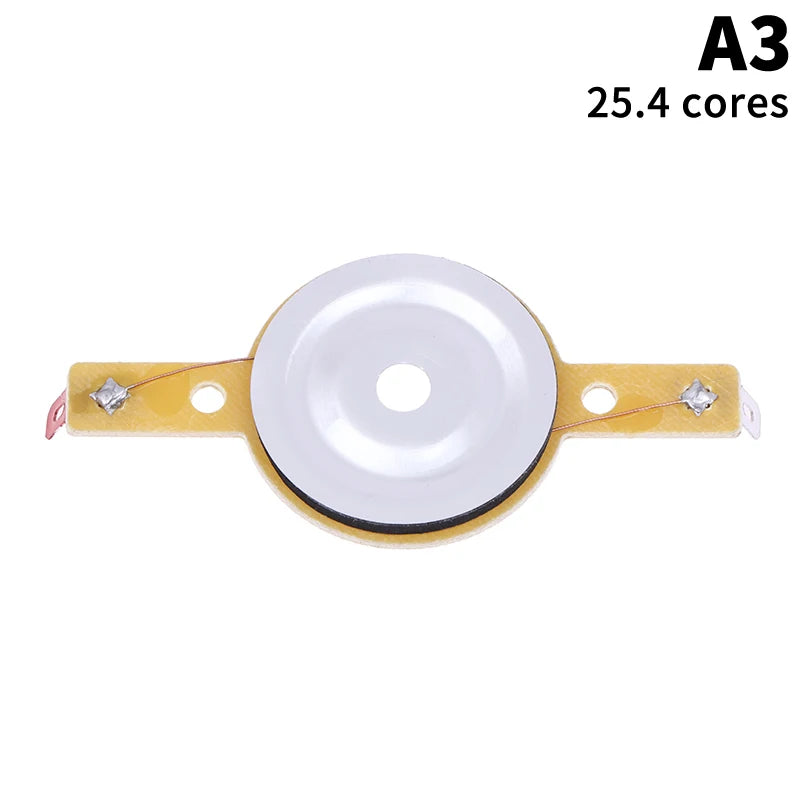 25.4MM Tweeters Voice Coil Round Speaker Treble Coil Replacement Horn Titanium Film Copper Clad Alumium Diaphragm Oasis Select A3