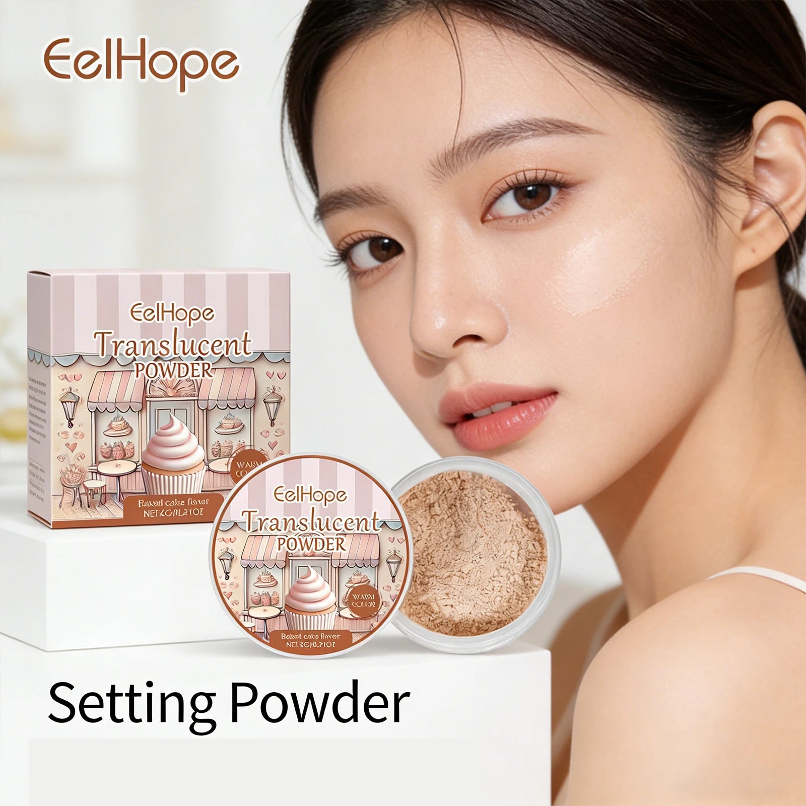 Lightweight Oil Control Loose Powder Long Lasting Setting Powder Smooth Natural Makeup Not Easy Clog Pores For Face Neck Makeup Oasis Select