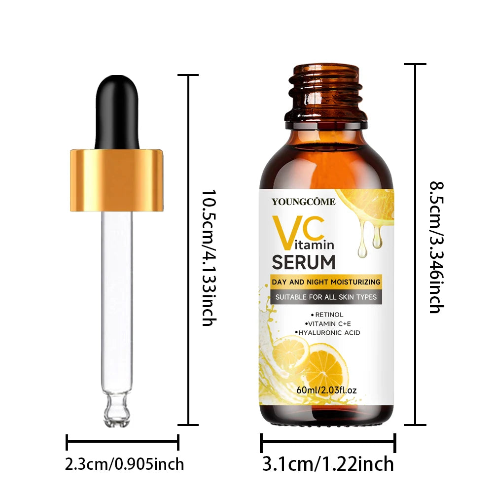 YOUNGCOME Vitamin C & Hyaluronic Acid Face Serum 60ml Vitamin C Face Serum Oasis Select 60ML Serum