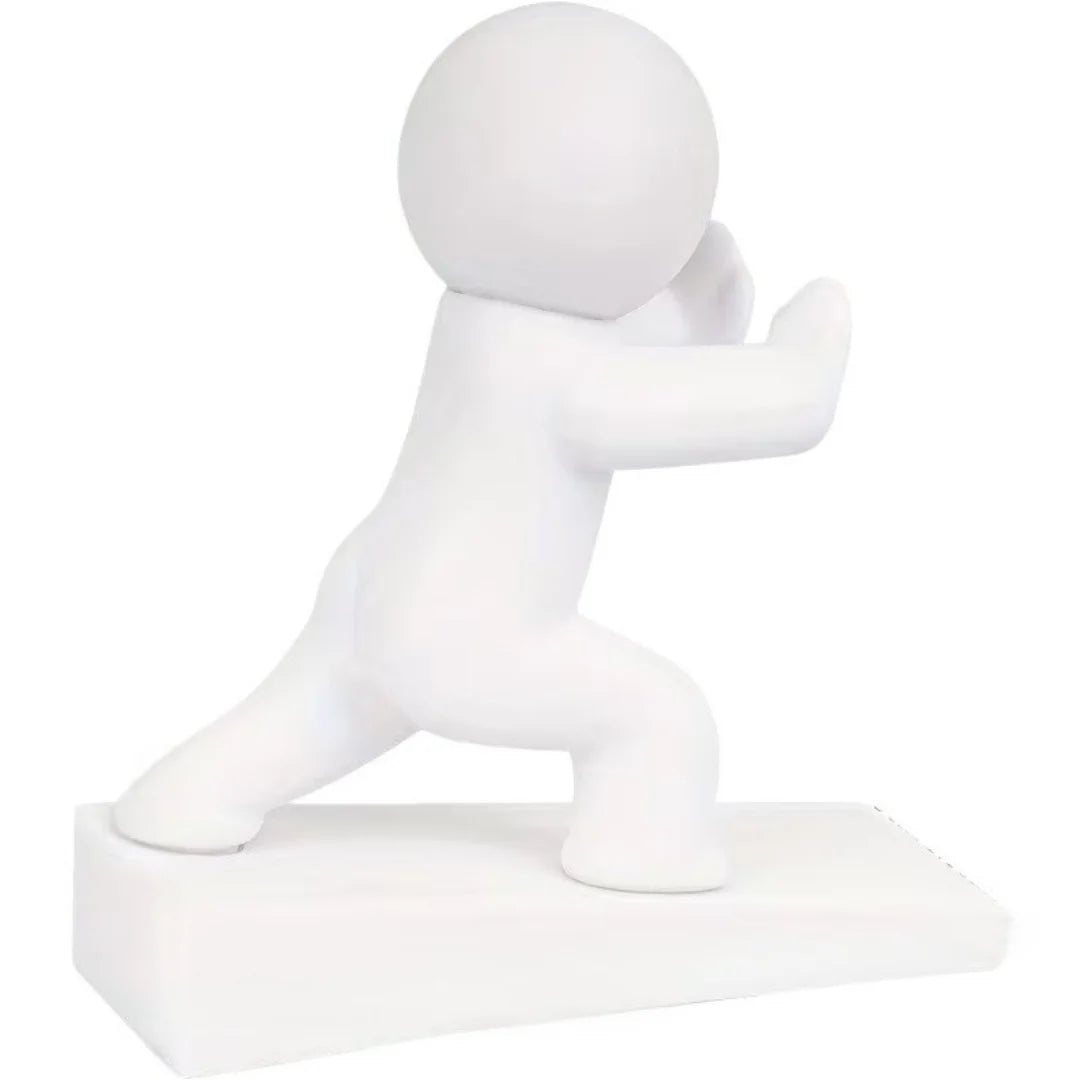 Funny Human Figurine Door Holder Anti-Collision Door Bumper Cute Household Door Stopper Home Decoration Figurine Oasis Select 1PCS