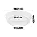 Round Treat Bowl Bird Feeder Tray Bird Feeding Tray Replacement for Sparrow Finch Lovebird Garden Park Courtyard Terrace Outdoor Oasis Select White