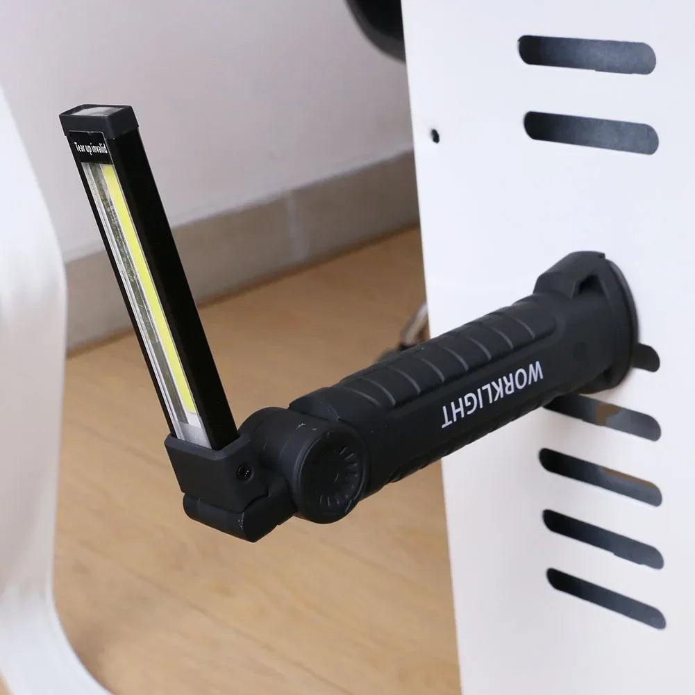 New Portable COB LED Flashlight USB Rechargeable Work Light Magnetic Lanterna Hanging Lamp with Built-in Battery Camping Torch Oasis Select