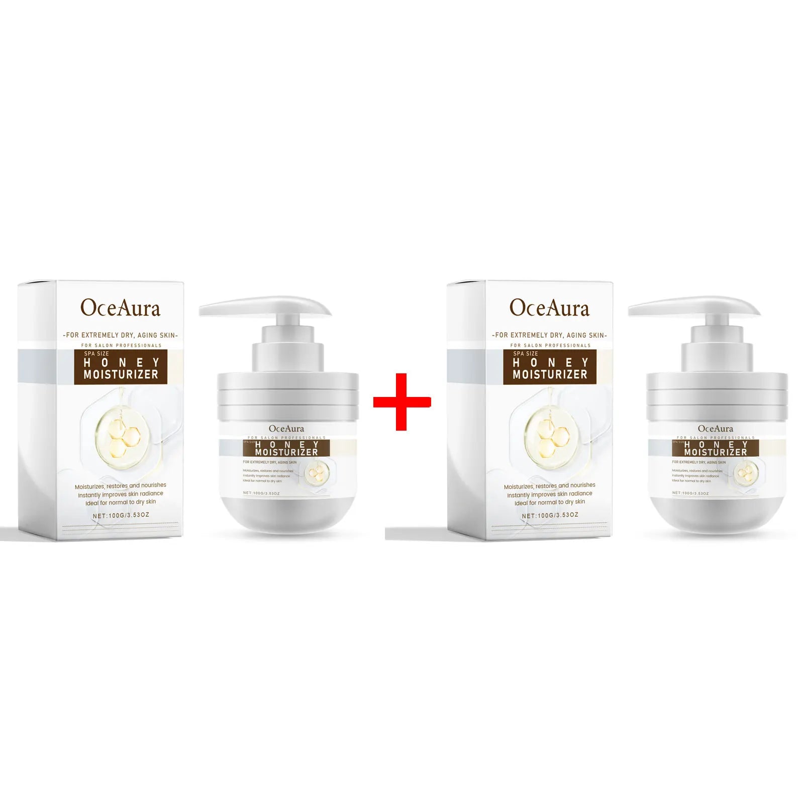 OceAura Retinol Anti-Aging Face & Body Moisturizer Cream 100g Anti-Aging Moisturizer Oasis Select Honey X 2PCS