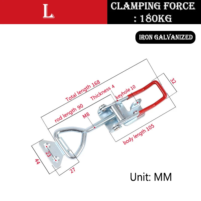Quick Clamps Easy-to-use Horizontal Clamps Box Buckles Versatile Adjustable Buckles For Outdoor Activities Home Industrial Oasis Select