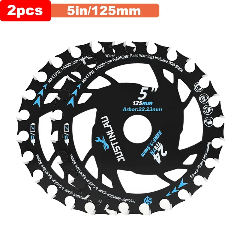 Energy Saving Lithium Saw Blades Energy Efficient Lithium Wood Cutting Saw Blades Woodworking Carpentry Specific Alloy Oasis Select 5in-2pcs