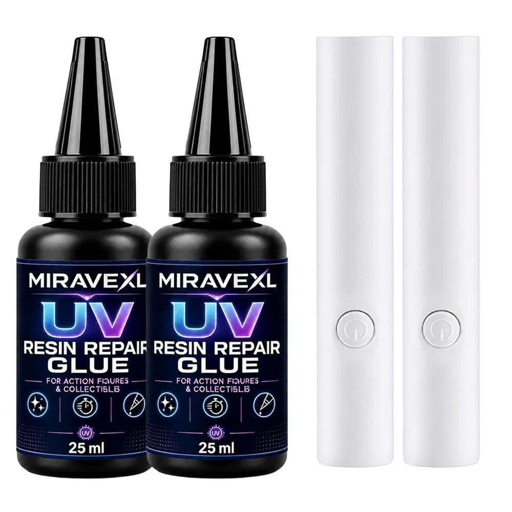 25g MIRAVEXL UV Epoxy Resin Glue DIY Jewelry Making High Transparency Fast Drying High Hardness Glue UV Lamp DIY Craft Decor Oasis Select 2SET
