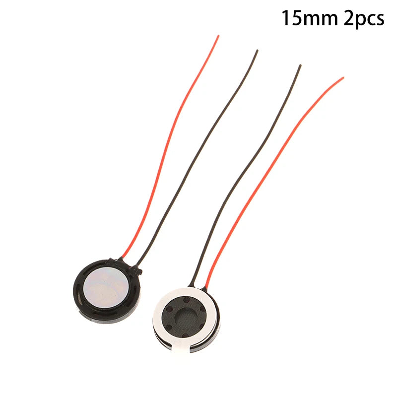 New Sale 2Pcs Round 8 Ohm 1W Speaker 8ohm 15MM/18MM/20MM Loud Speakers Tablet Mobile Phone Trumpet Horn Small Loudspeaker Audio Oasis Select 15MM