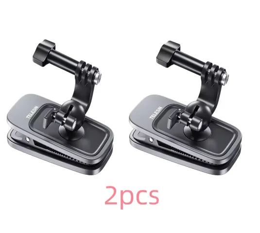 TELESIN 360° Magnetic Backpack Clip Mount – GoPro, DJI, Insta360
