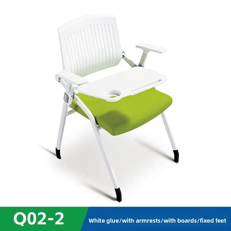 Foldable training table and chair integrated staff mesh conference chair training chair with writing tablet Oasis Select 9