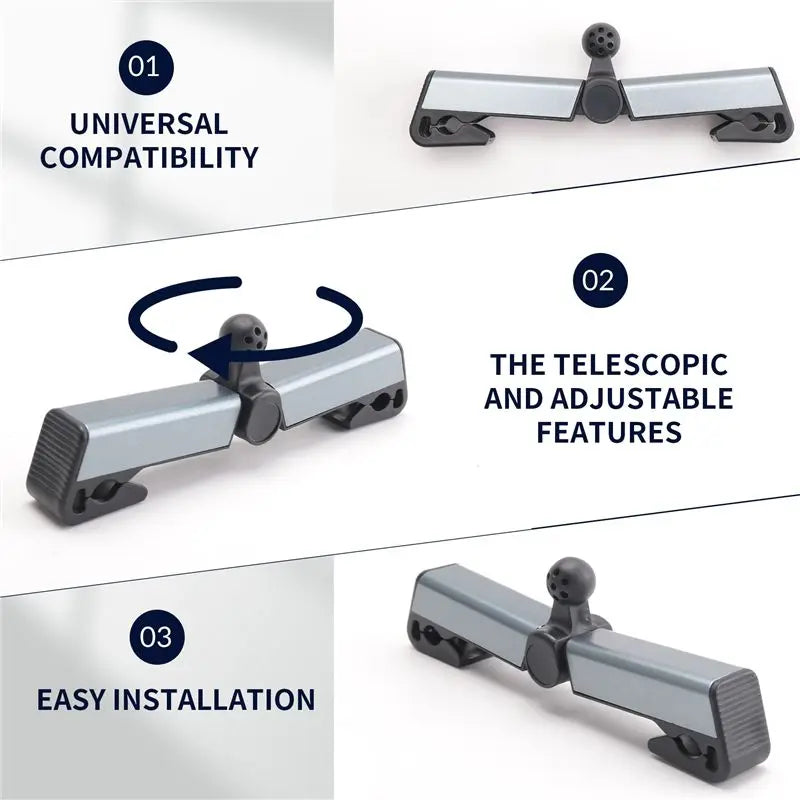 LIKE WISH Telescopic Car Rear Pillow Phone Holder Mount Tablet Car Stand Seat Rear Headrest Mounting Inch Bracket For Phone Tabl Oasis Select