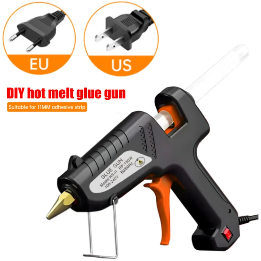 100/150W Household Lithium Electrothermal Glue Gun with Glue Sticks Industrial Guns Heat Temperature Thermo Electric Repair Tool Oasis Select