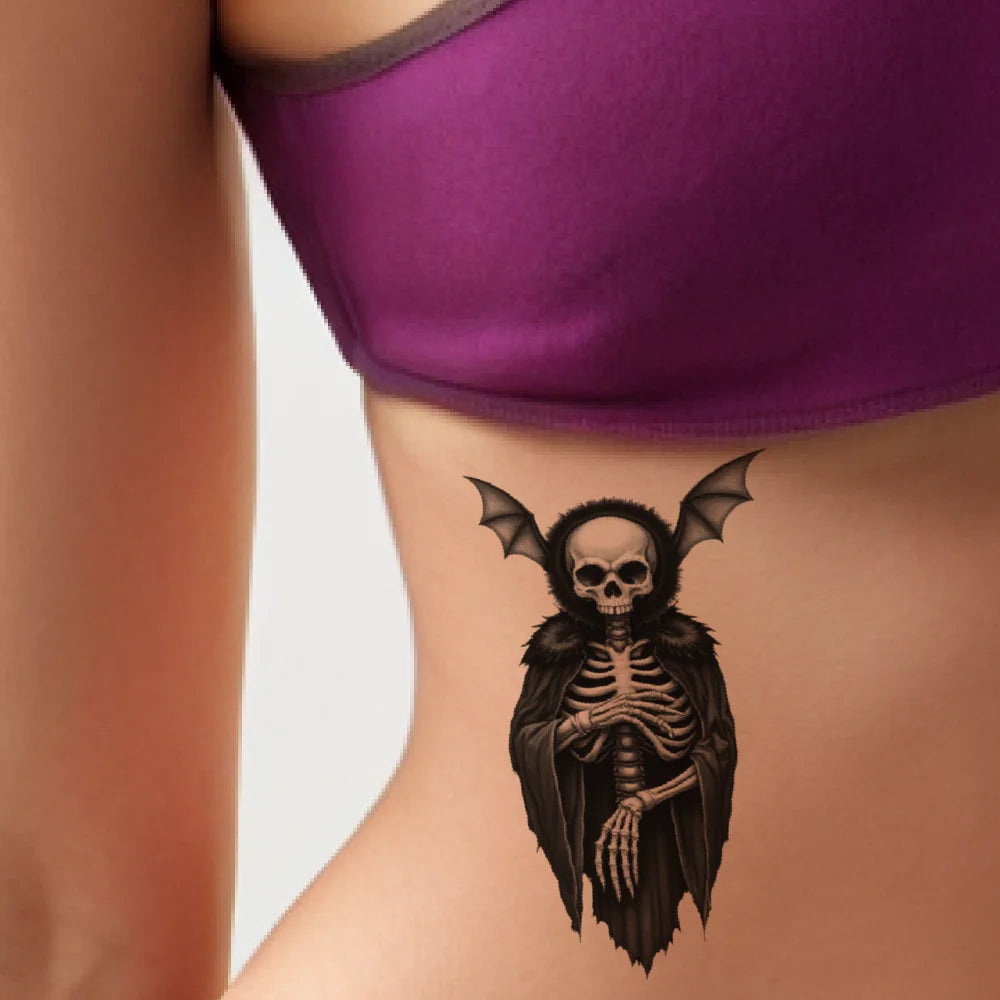 3-Pack Realistic Temporary Tattoos – Fox, Candle & Tree Designs