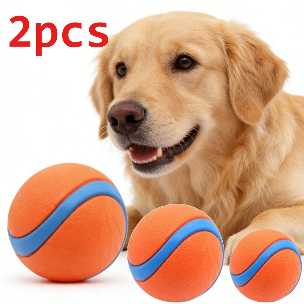 Dog Toy Ball Dog Fetch Ball Toy Tough Pet Ball Puppy Chew Toy Solid Elastic Jumping Ball Pet Accessories For Large Medium Small Oasis Select