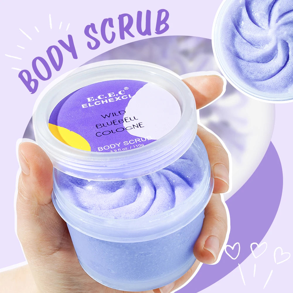 Amino Acid Blue Body Scrub, Exfoliating & Hydrating Sugar Scrub Smooth Skin, Body Exfoliator For All Skin Types, Self Care Gifts Oasis Select