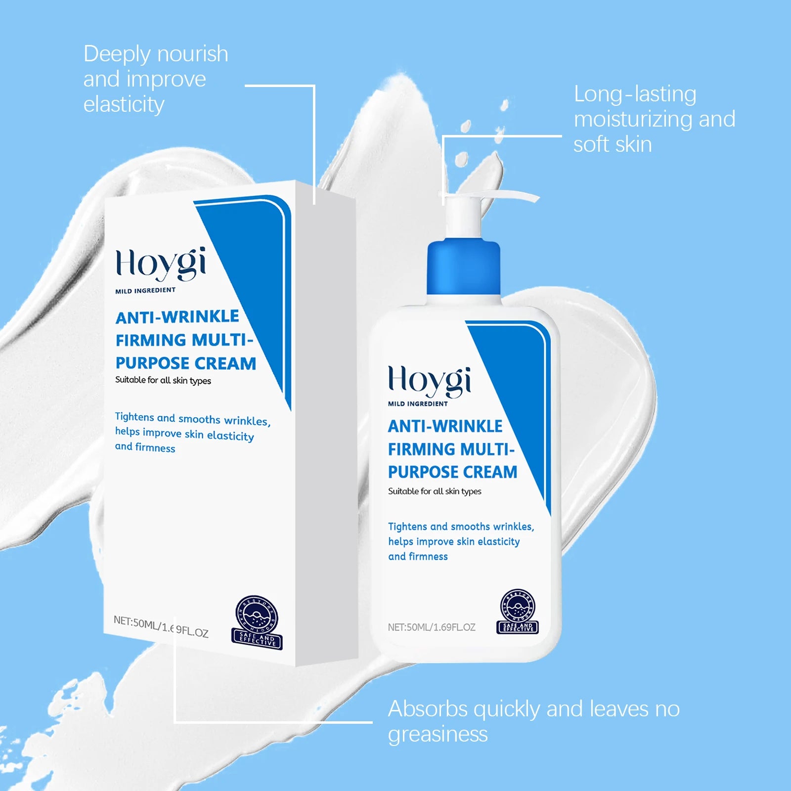 Hoygi Hyaluronic Acid Cream – Anti-Wrinkle Face Moisturizer