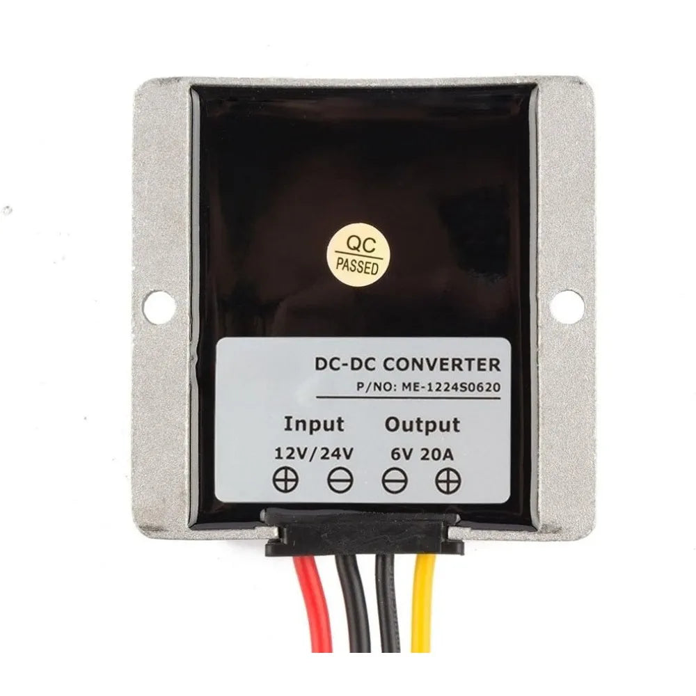 Power Voltage Converter DC12V/24V to DC 6V 20A 120W Waterproof Voltage Convert Transformer Oasis Select