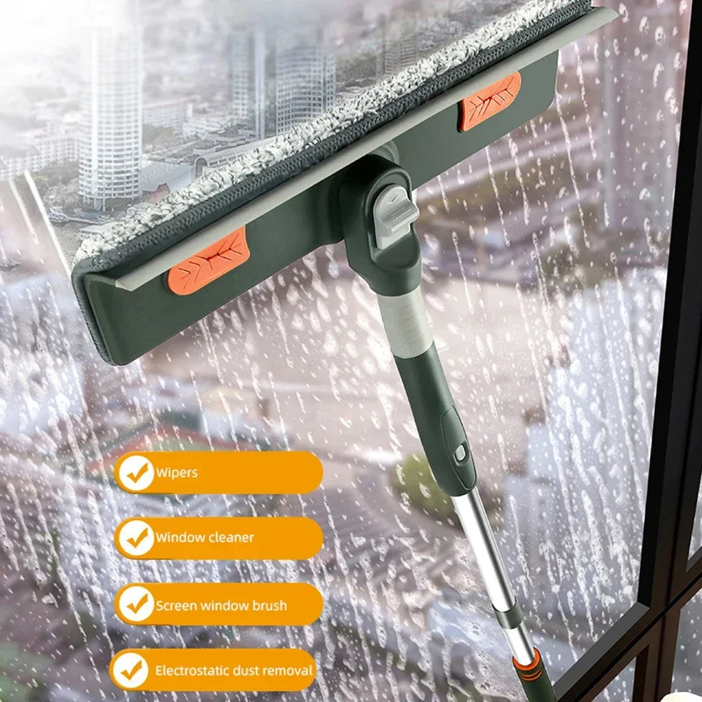 Extendable Window Cleaning Tool 72–226cm | 2-in-1 Squeegee Mop Window Cleaning Tool Oasis Select