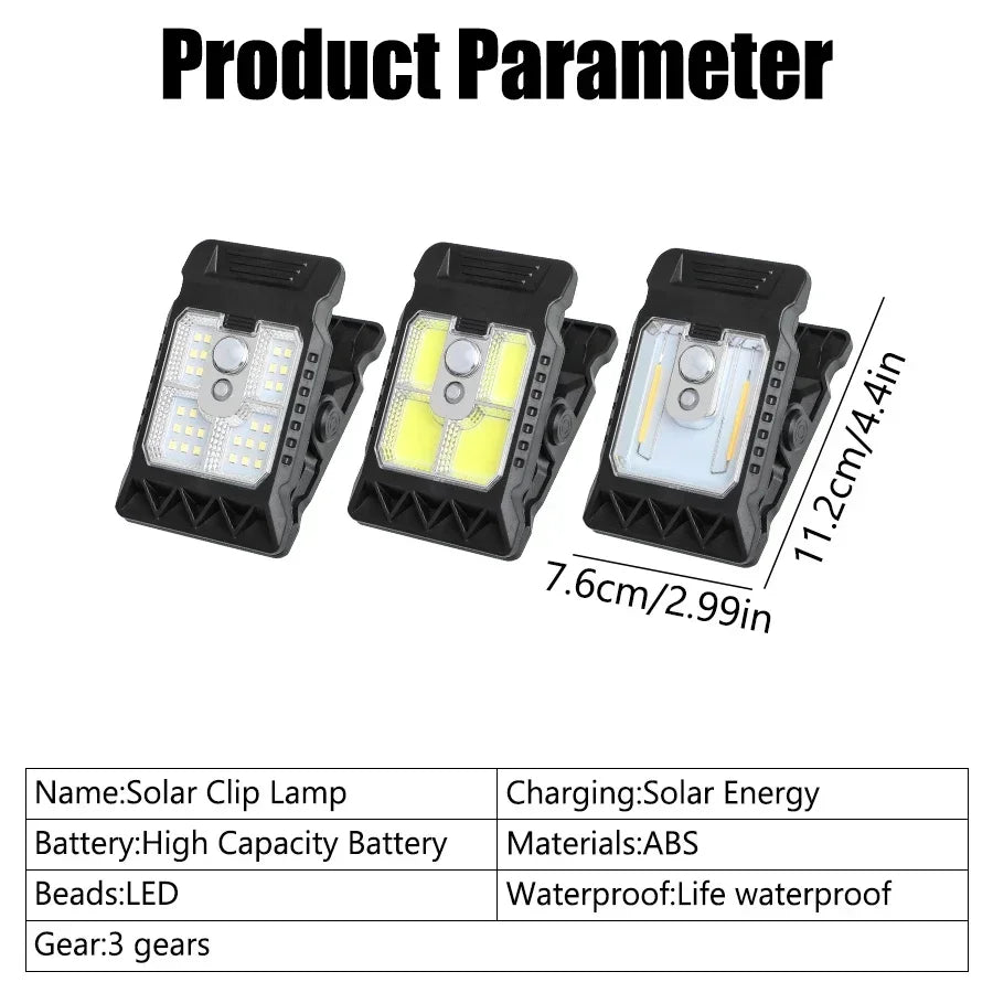 2PCs LED Solar Lights Outdoor Clip-on Motion Sensor Lights 3 Mode IP65 Waterproof Security Lamp for Fence,Deck,Wall,Garage,Patio Oasis Select