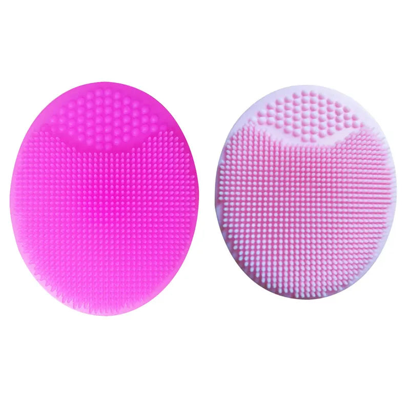 1/2pcs Shampoo Brush for Baby Infant Bathing Soft Silicone Boys Kids Shower Brush Head Hair Washing Massage Brushes Wipe Comb Oasis Select Mix-2pcs 4