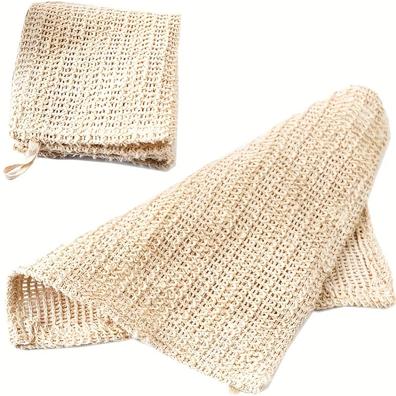 Cotton & Linen Exfoliating Scrub Towel | Face & Body Bath Cloth Exfoliating Scrub Cloth Oasis Select