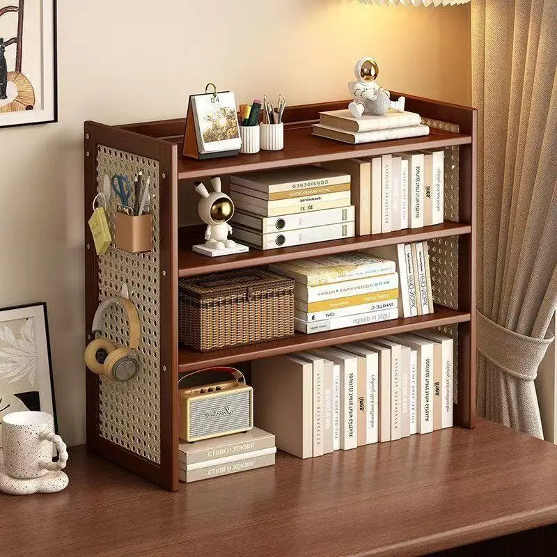 Shelf Bookshelf Table Multi-layer hole board Dormitory desk Book storage Shelf Finishing rack Multi-layer shelf Oasis Select