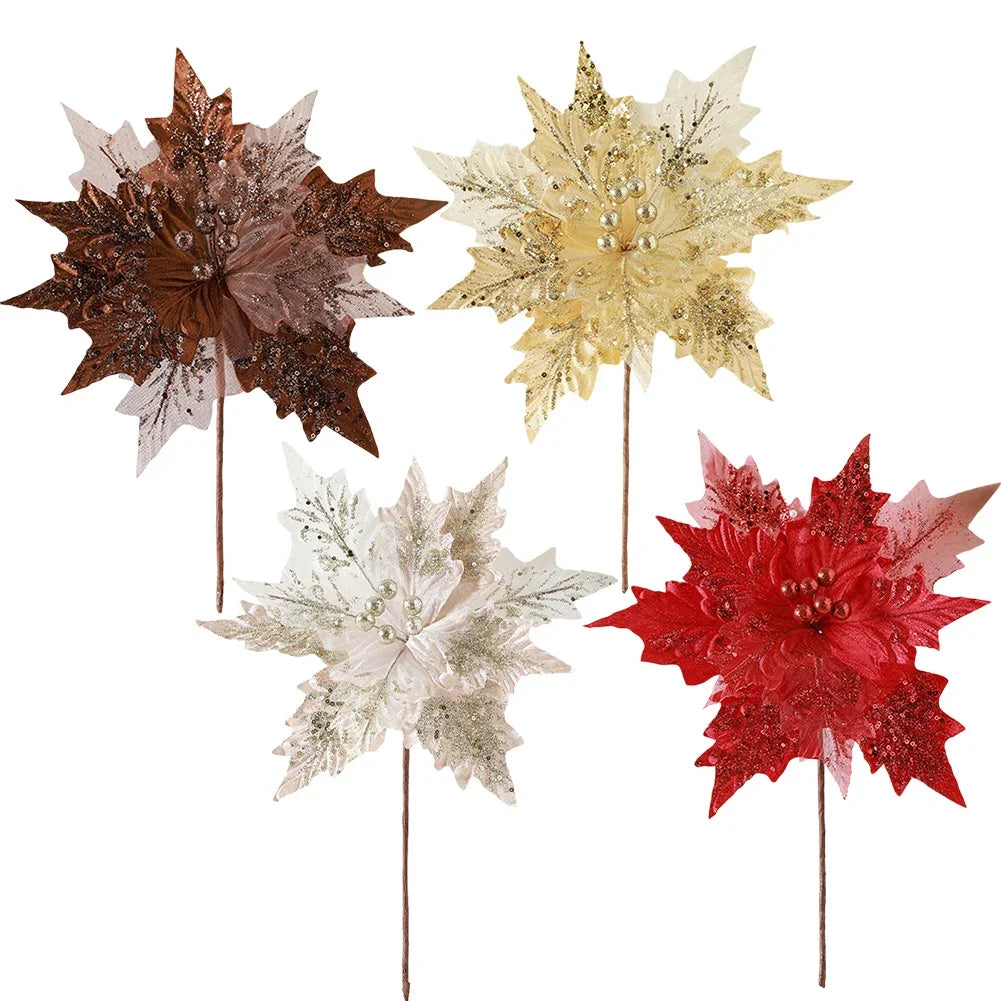 DIY Flower Arrangement Christmas Tree Decorations Festive Ambiance Unique Glitter Style Festive Settings For Christmas Parties Oasis Select