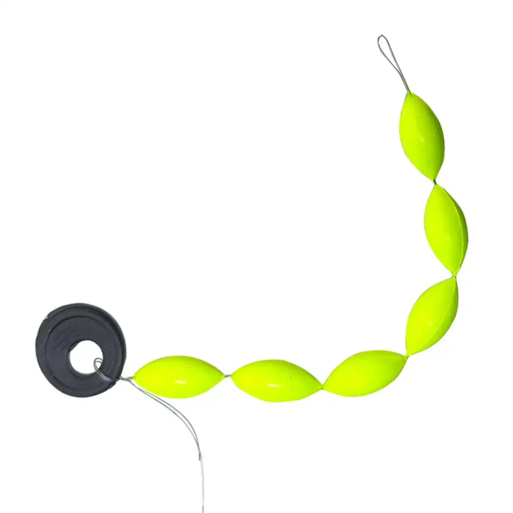 10/30bars Oblong Bean-Shaped Fishing Bobbers String Buoys for Still Water Fishing 7Star Centipede Style Buoy Drift Fishing Float Oasis Select