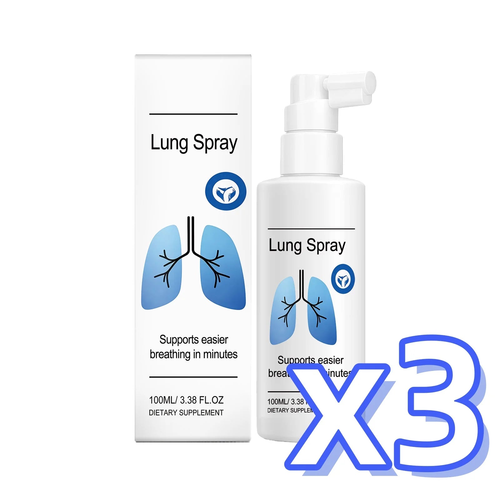 Organic Herbal Lung Cleansing Spray – Respiratory Support 100ml Herbal Respiratory Spray Oasis Select 100ml boxed x 3