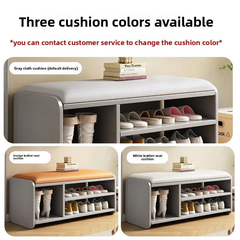 The shoe cabinet changing stool at home, the shoe rack, and the seat stool are integrated into the door. Long strip shoe stool Oasis Select