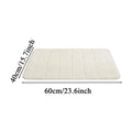Bath Mat Coral Velvet Absorbent Quick Drying Door Mat Bathroom Floor Mat Door Mat Household Bedroom Non Slip Foot Mat Oasis Select White