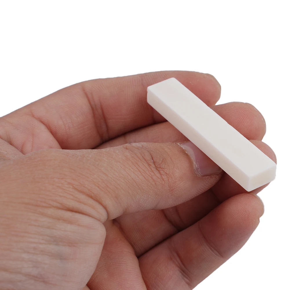 1pc Stringed Instrument Blank Guitar Nut High Quality Buffalo Bone Banjo Mandolin Ukulele DIY Ox Bone Bridge Saddle Upper Pillow Oasis Select