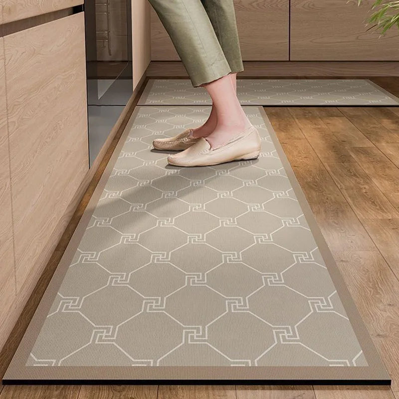 Diatomaceous Mud Kitchen Floor Mat Super Absorbent Doormats Bathroom Pad Anti-Slip Kitchen Mats Wipeable Wash Long Strip Carpet Oasis Select 03 40x120cm