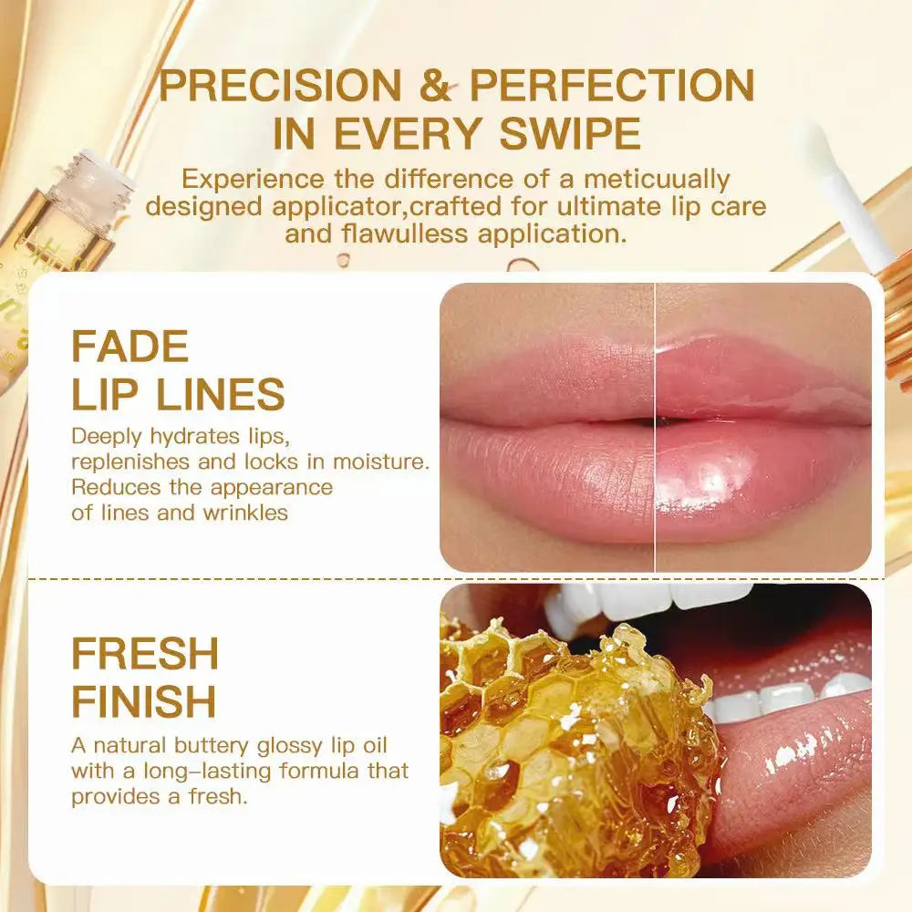 USHAS Honey Lip Oil – Glossy Finish & Moisturizing Lip Care