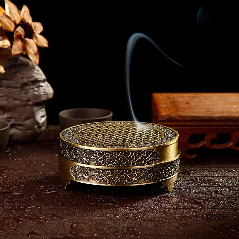 Fireproof Cotton Incense Stand Zinc Alloy Zen-like Indoor Incense Burner Sandalwood Incense Burner for Home Use Oasis Select