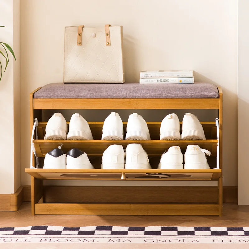 Creative cat home door shoe changing stool integrated cartoon low stool small stool wearing shoe stool advanced shoe rack Oasis Select