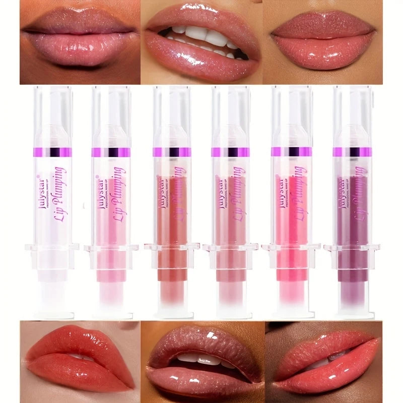2-Pack Pearlescent Lip Oil Gloss – Glitter Glaze Moisturizer