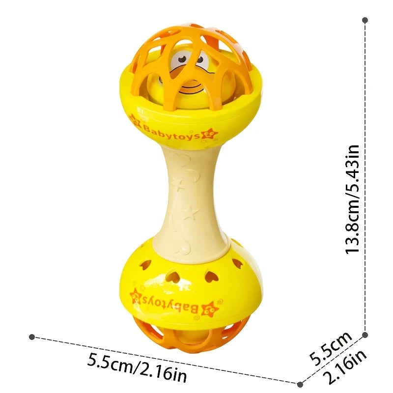 New Baby Rattles 0 12 Months Ringing Toy, Available in Multiple Colors, Bright and Eye-catching, Loved By Babies, Christmas Gift Oasis Select YELLOW C