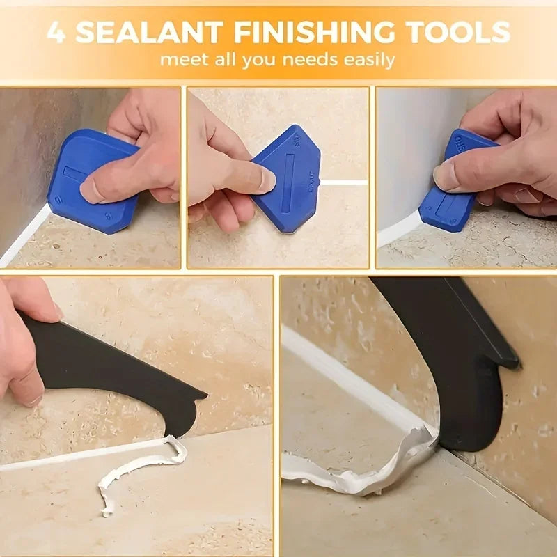 Versatile 15pcs Silicone Caulking Set: Professional, Precision Tools for Kitchens, Bathrooms - Durable and Easy to Use Oasis Select