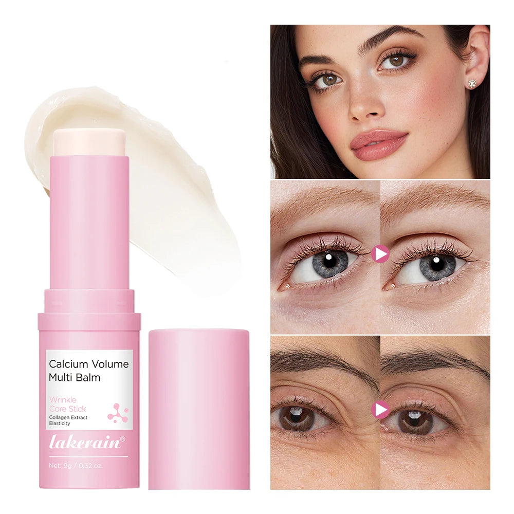 Calcium Collagen Vitamin D Eye Stick Balm Tightens Skin Care Anti Aging Anti Dark Circle Reduces Eye Bags Wrinkles Tear Trough Oasis Select 1pc
