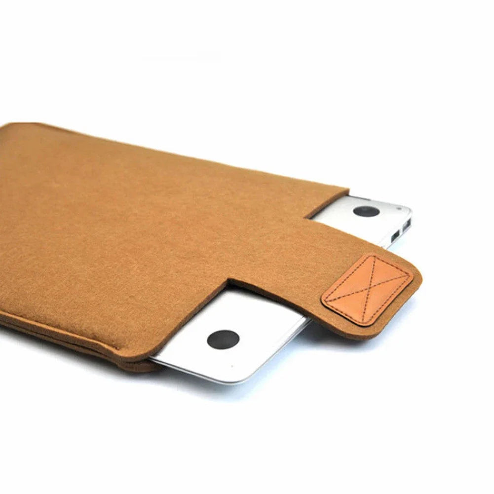 Felt Sleeve Slim Tablet Case Cover Bag 13Inch 15inch for MacBooks Air Pro Solid Color Tablet Storage Bag Oasis Select