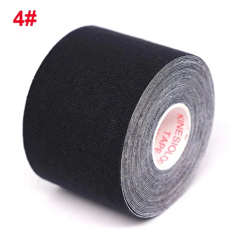1/2/4Pcs Sports Waterproof Kinesiology Tape Stickers Athletic Bandage Muscle Recovery Protector Strapping Pain Relief Tennis Gym Oasis Select Black 5CMX5M