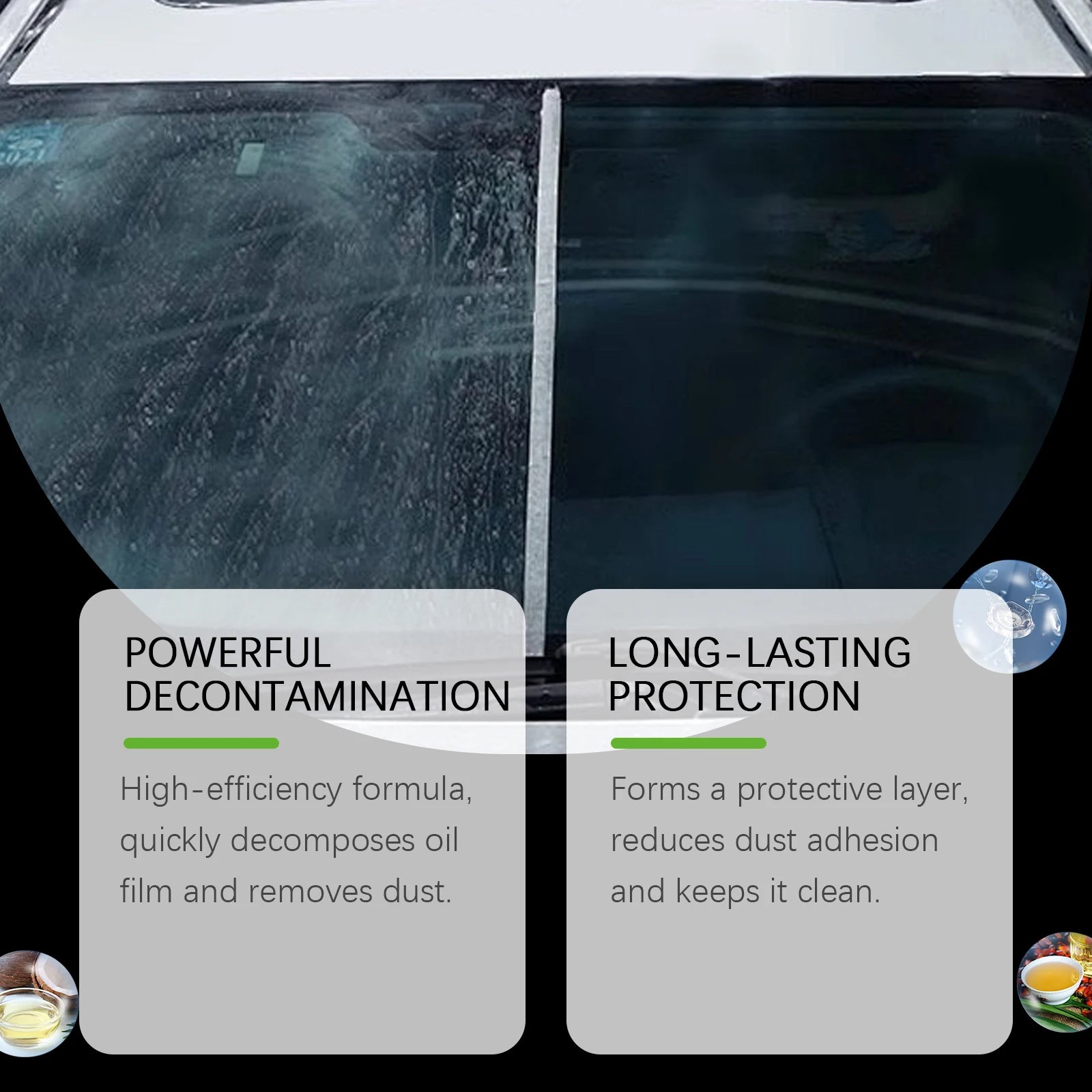 Car Oil Film Cleaning Brush Clean the Car Windows Windshield Oil Film Remover for Car Window Smooth Brighten Car Cleaning Tools Oasis Select